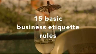 15 must know business etiquette rules