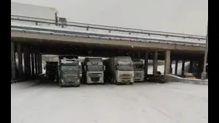 Снегопад в Москве. Варшавское шоссе. Мкад. Бутово. 13.02.2021