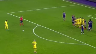 Neymar Free Kick Goal - Anderlecht vs PSG 0-3|UCL (18/10/2017)