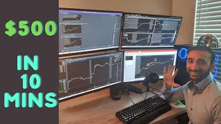 +$500 Trading $MVIS. How to Spot and trade a Bull Flag Pattern.