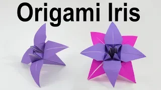 Origami Iris Flower Tutorial (Traditional)