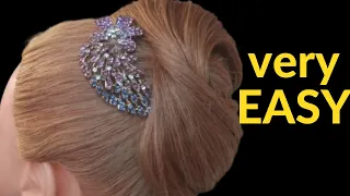 Quick and Easy French twist: Glam Up Your Look/ Mesmerizing Up do Magic! Zobaida hairstylist