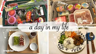 a day in my life living in Japan |  grocery shopping, what I eat and go bookstore