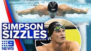 Pop sensation Cody Simpson becoming Aussie swimming superstar | 9 News Australia