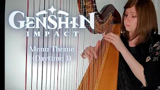 Genshin Impact: Menu Theme (Daytime 1) (Harp Cover) + Lever & Pedal Harp Sheet Music