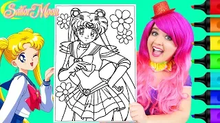 Coloring Super Sailor Moon Coloring Page Prismacolor Markers | KiMMi THE CLOWN