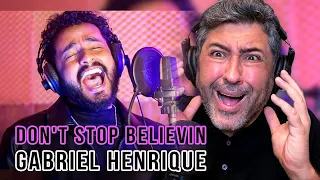 GABRIEL HENRIQUE | Don't Stop Believin' | Vocal coach REACTION & ANÁLISE | Rafa Barreiros