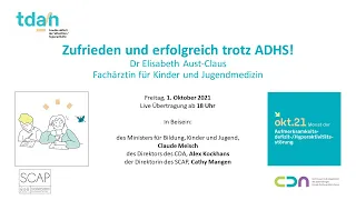 Mois du TDA/H – Conférence: Zufrieden und erfolgreich trotz ADHS! – Dr. Elisabeth Aust-Claus