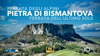 Ferrata degli Alpini, Ferrata dell'Ultimo Sole | Pietra di Bismantova - Appennino Reggiano - RE [5K]