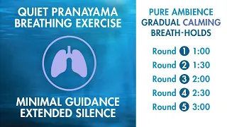 Extended Silence Pranayama - Minimal Verbal Guidance | Calming Exercise | 3 Minute Breath-Hold