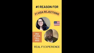 #1 reason why F1 visas are getting rejected 🥹 | USA 🇺🇸 Fall 2022