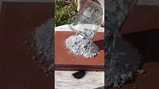 A thermite reaction is basically iron oxide (rust) reacting with aluminum#shorts #experiment