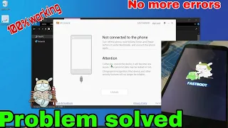 How To Fix Device Not Detecting In MI unlock Tool | Not connected to the phone mi unlock