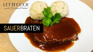 Sauerbraten mit Semmelknödel (fast wie aus dem Rheinland)