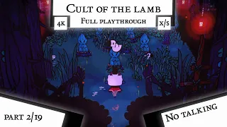 Cult of the lamb - part 2 - raw gameplay - 4K on Xbox X/S