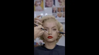 Ana de Armas transforming into Marilyn Monroe in #BLONDE