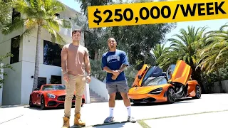 Meet the 24 year old who makes $250,000 Per Week! (Mansion Tour)