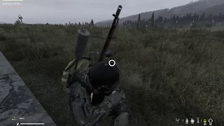 Перестрелка на военке и прыжок через тачку | dayZ Standalone