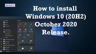 How to Install Windows 10 (20H2) October 2020 Release