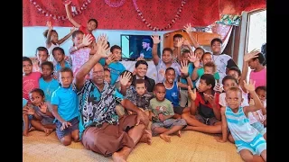 Fijian Attorney-General switches on Walesi TV in homes of residents in Korokula