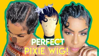 PIXIE CUT FINGER WAVE LACE FRONT WIG ➡️ FULL TUTORIAL! 90s SECRET PRO TIPS LOOKS LIKE MY HAIR⎪YGWigs