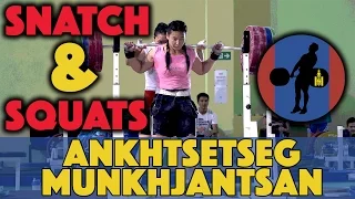 Ankhtsetseg Munkhjantsan (75kg, Mongolia) - Snatch + Back Squats (June 27 & 29)