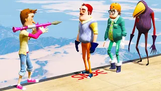 GTA 5 Hello Neighbor: Epic Ragdolls & Funny moments ep.84 (GTA5 Euphoria physics, Fails)