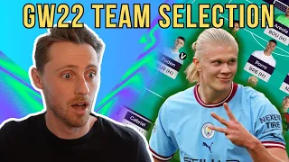 FPL GW22 TEAM SELECTION | Time to buy KDB & HAALAND?! | Fantasy Premier League 23/24