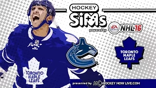 Canucks vs Maple Leafs (Hockey Sims on NHL 16)