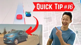 How to use Tesla's Blind Spot Feature  (Quick Tip #16)