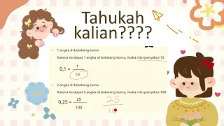 Pecahan Desimal Persepuluh dan Perseratus - Matematika Kelas 4 SD - Shinta Puspita Dewi S.Pd