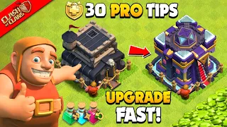 30 Ways HOW TO MAX YOUR BASE FAST in Clash of Clans