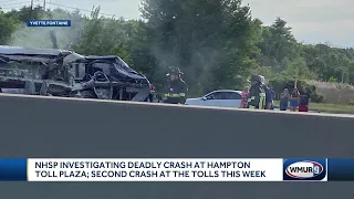 Man dead after crash at the Hampton Tolls, state police say