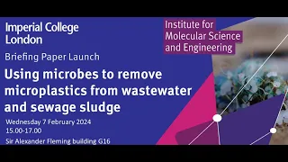 Using microbes to remove microplastics from wastewater