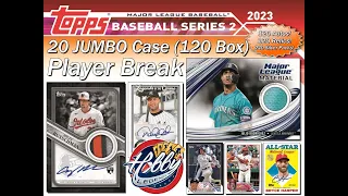 CASE #4 of 20 - 2023 Topps SERIES 2 JUMBO 20 Case (120 Box) Player Break eBay 06/07/23