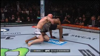 Colby takes down Usman for the first time in his UFC career