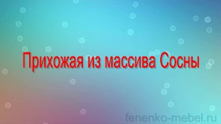 Прихожая в бассейн из массива сосны