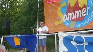 Aktion Seebrücke am 26.07.2018 in Aschaffenburg - Urban Priol war dabei.