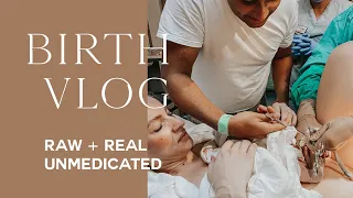 NO EPIDURAL LABOUR + DELIVERY BIRTH VLOG | RAW + REAL POSITIVE BIRTH | MON MODE