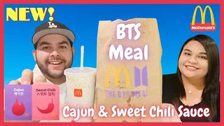 McDonald's BTS Meal - NEW Cajun & Sweet Chili Sauce Review 🔥 🌶 🍟