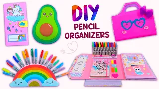 5 DIY PENCIL ORGANIZER IDEAS - INTERESTING DIY Crafts for SCHOOL
