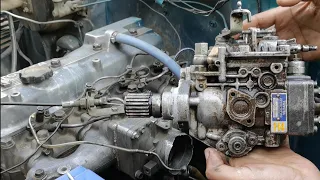 diesel pump engine fitting // Toyota 13b engine