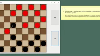 Checkers using minimax AI