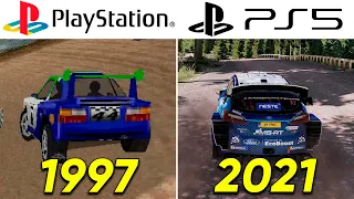 Evolution of RALLY PlayStation Games (1997-2021)