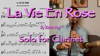 La Vie En Rose: Solo for Clarinet