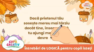 #4- Întrebări de LOGICĂ pentru copii isteți | @Copil Creativ