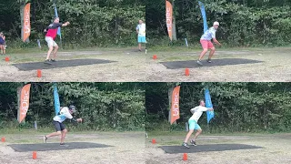 Side-by-side slow-motion drives - Matthew Orum, Paul McBeth, Eagle McMahon, Ricky Wysocki