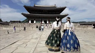 Seoul,Korea🇰🇷: Walking in Gyeongbokgung Palace, Walking tour.