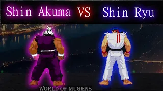 [Street Fighter Mugens] Shin Akuma  Vs ShinRyu
