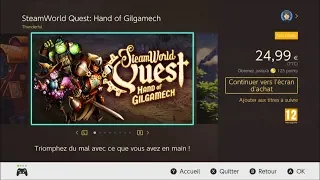 SteamWorld Quest : Hand of Gilgamech - trailer Nintendo Switch